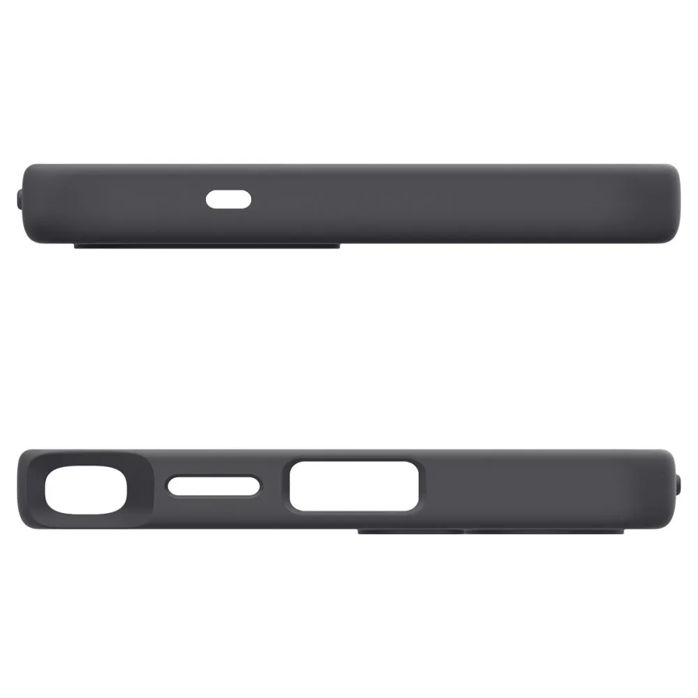 Samsung Galaxy S25 Ultra skal svart SPIGEN SILICONE FIT MAG MAGSAFE