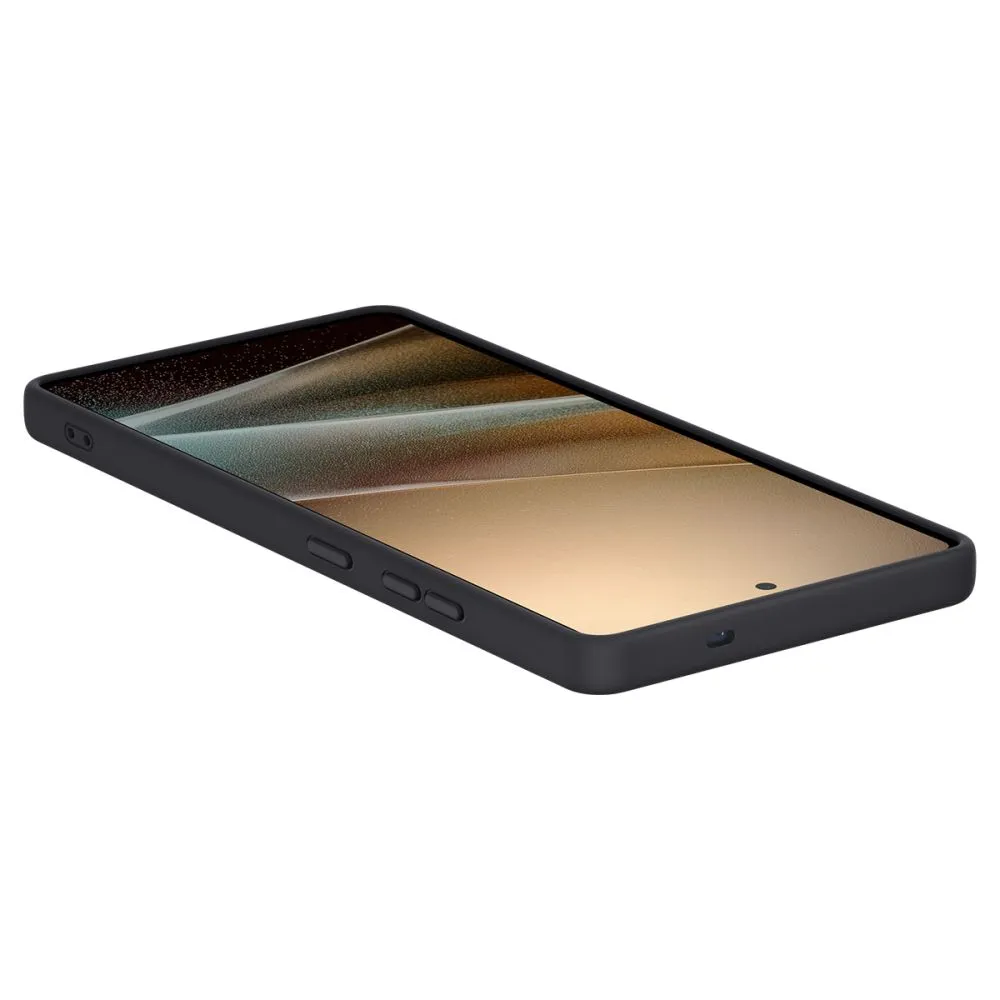 Samsung Galaxy S25 Ultra skal svart SPIGEN SILICONE FIT MAG MAGSAFE