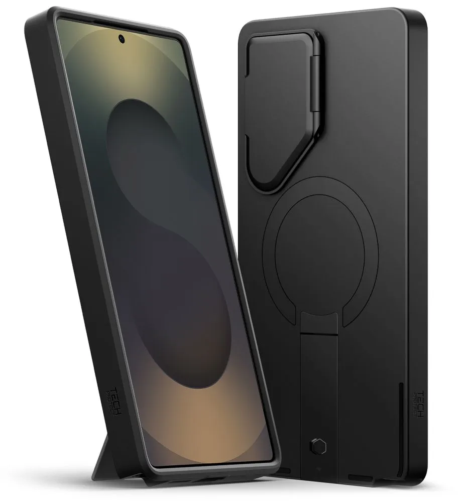 Samsung Galaxy S25 Ultra vāciņš melns TECH-PROTECT KEVLAR AURA MAGSAFE