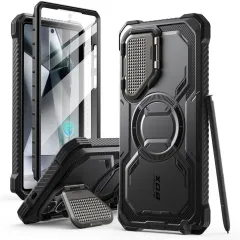 Samsung Galaxy S25 Ultra vāciņš melns SUPCASE IBLSN ARMORBOX MAG MAGSAFE