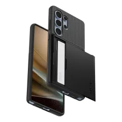 Samsung Galaxy S25 Ultra vāciņš melns SPIGEN SLIM ARMOR CS