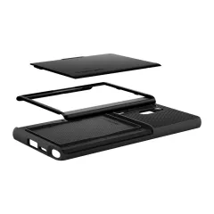 Samsung Galaxy S25 Ultra vāciņš melns SPIGEN SLIM ARMOR CS
