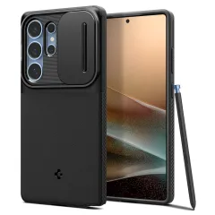 Samsung Galaxy S25 Ultra vāciņš melns SPIGEN OPTIK ARMOR