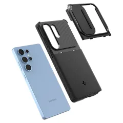 Samsung Galaxy S25 Ultra vāciņš melns SPIGEN OPTIK ARMOR