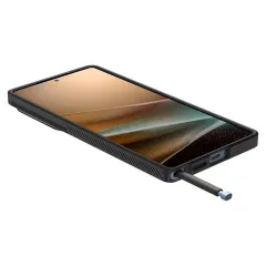 Samsung Galaxy S25 Ultra vāciņš melns SPIGEN OPTIK ARMOR