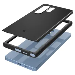 Samsung Galaxy S25 Ultra vāciņš melns SPIGEN THIN FIT MAG MAGSAFE