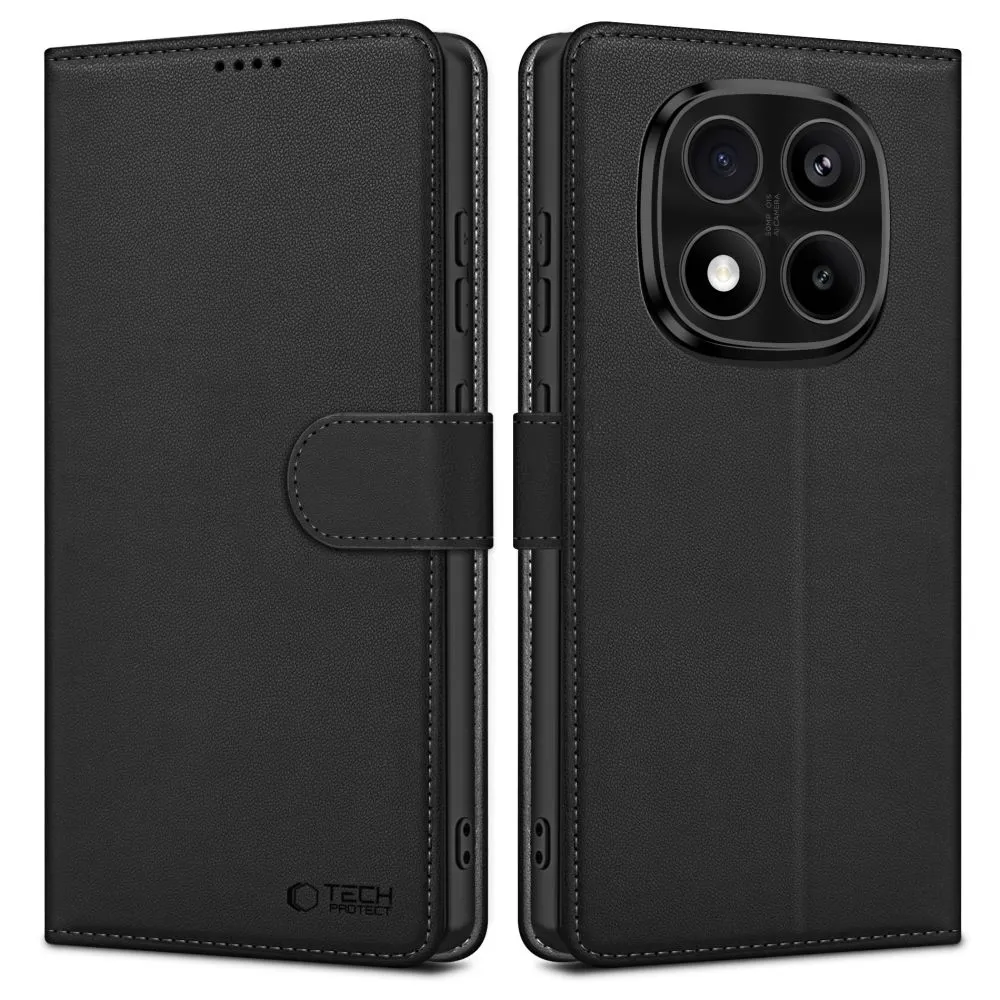 Xiaomi RedMi Note 14 Pro 5G dėklas Juoda TECH-PROTECT WALLET