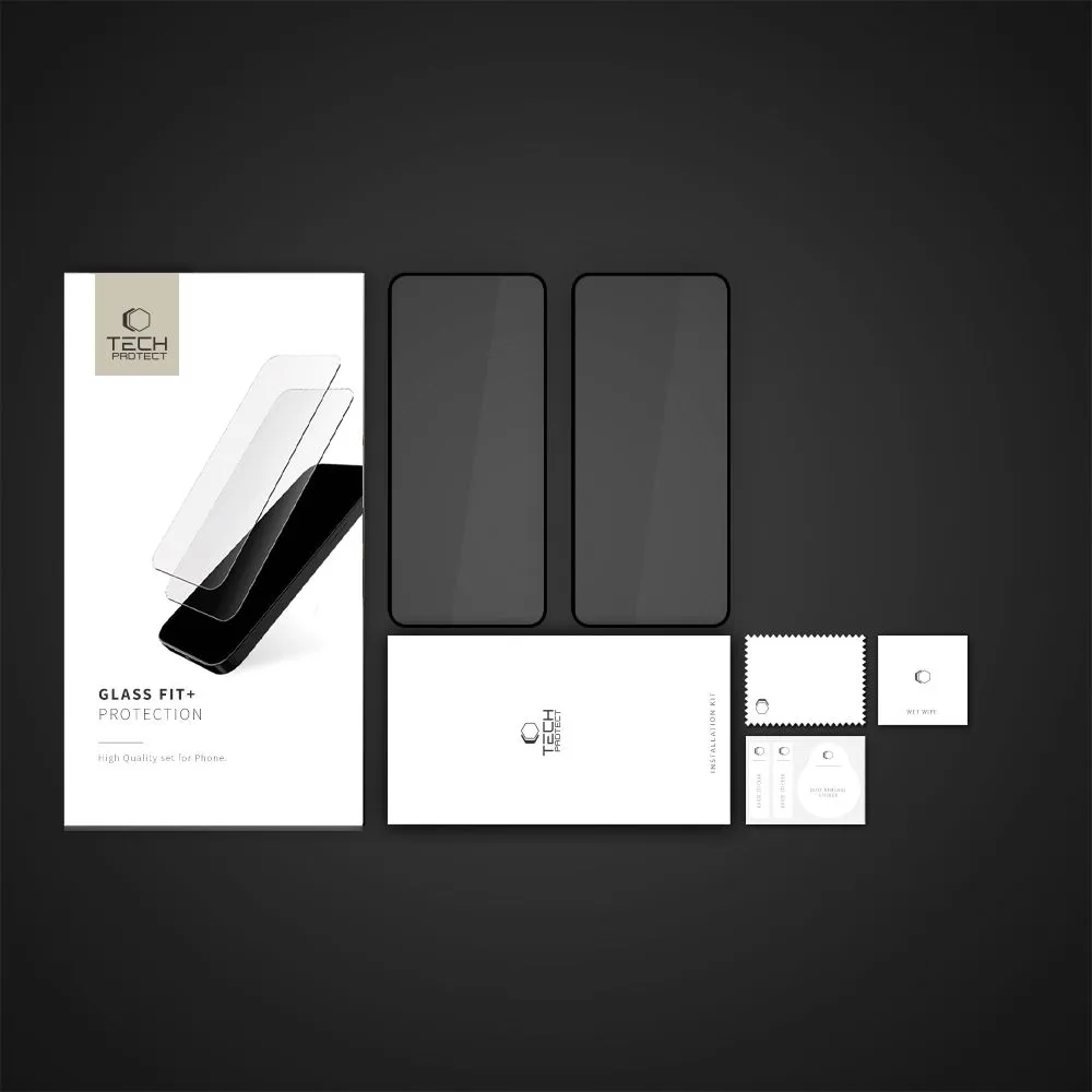 Xiaomi RedMi Note 14 5G Tempered glass  TECH-PROTECT GLASS FIT+ 2-PACK