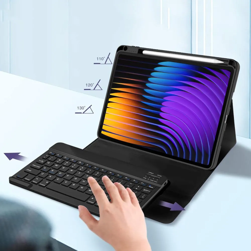 Xiaomi Pad 7/Pad 7 Pro maciņš melns TECH-PROTECT SC PEN + KEYBOARD