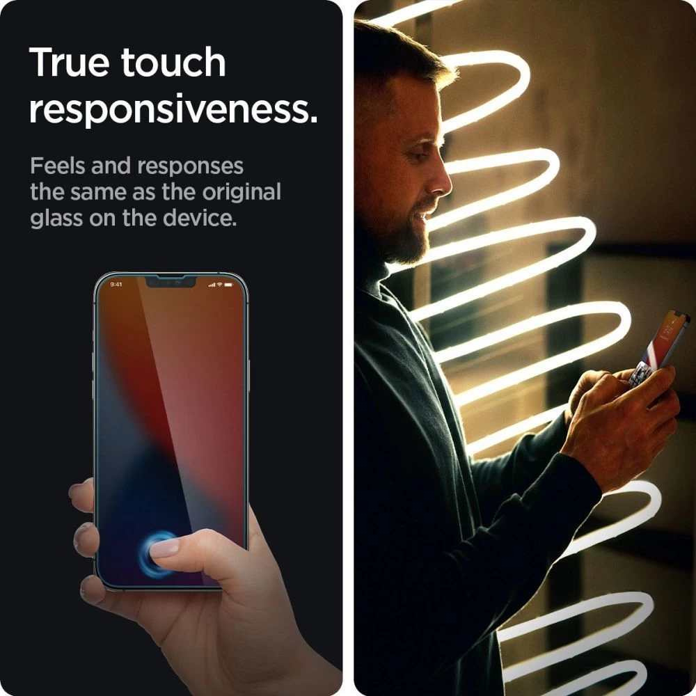 Apple iPhone 16e apsauginis stiklas  SPIGEN GLAS.TR SLIM PRIVACY