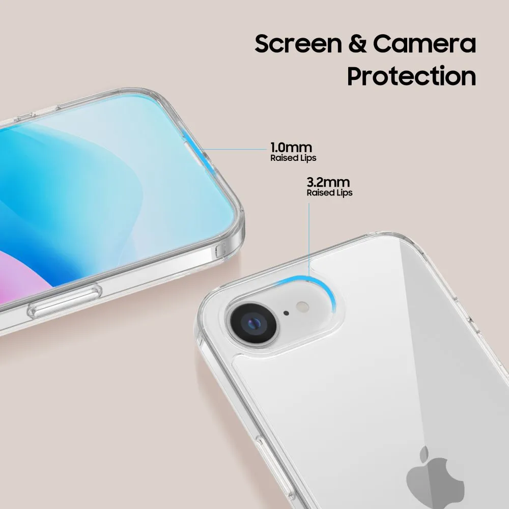 Apple iPhone 16e suojakuori läpinäkyvä TECH-PROTECT FLEXAIR HYBRID