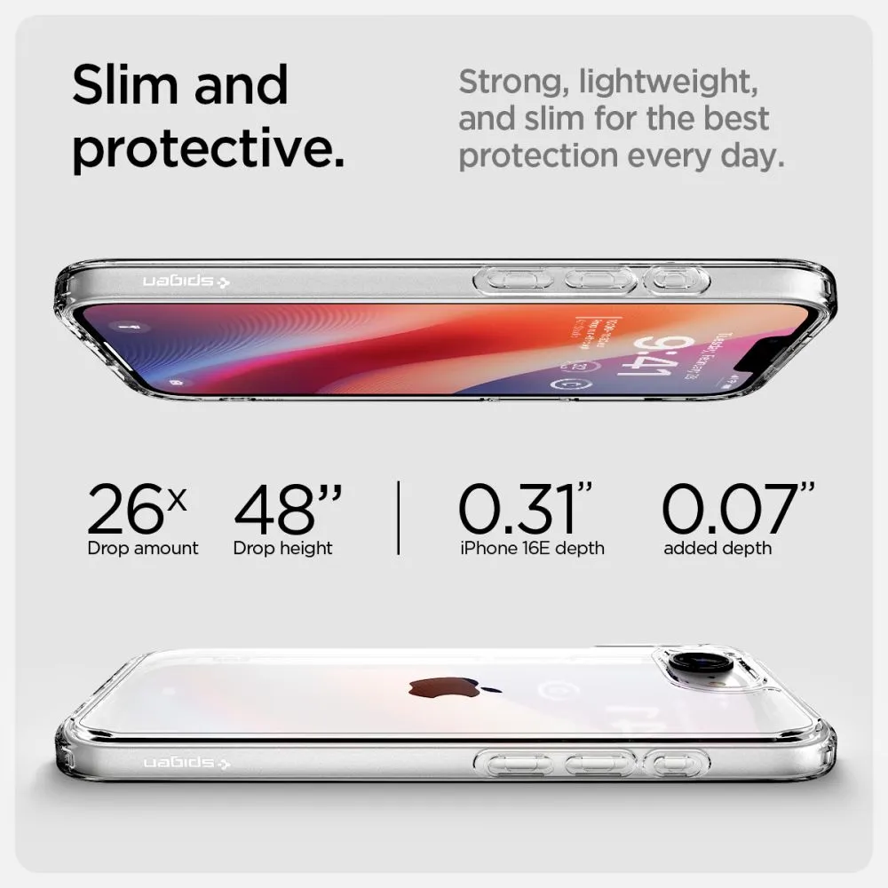 Apple iPhone 16e suojakuori läpinäkyvä SPIGEN ULTRA HYBRID