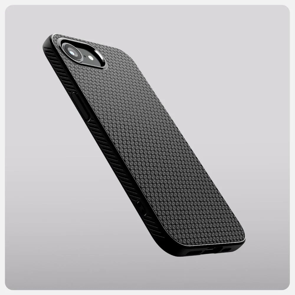 Apple iPhone 16e suojakuori musta SPIGEN LIQUID AIR
