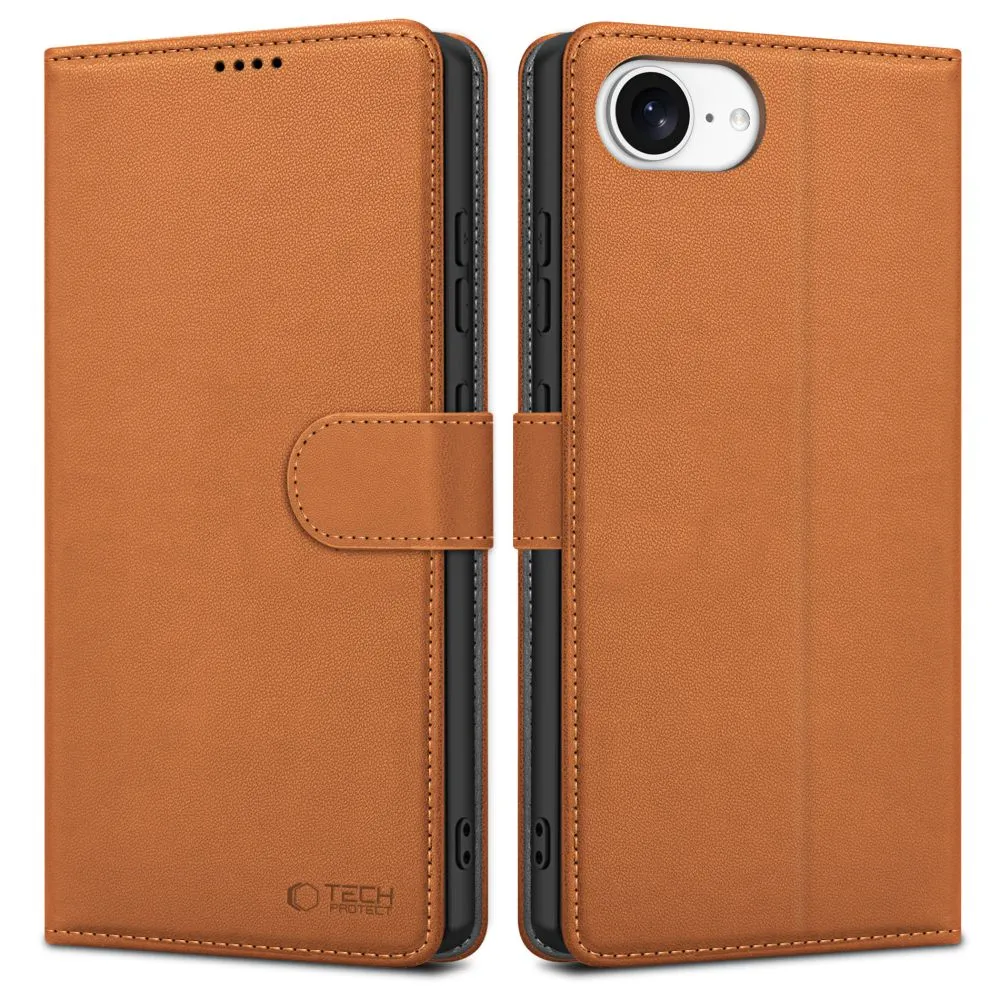 Apple iPhone 16e case brown TECH-PROTECT WALLET