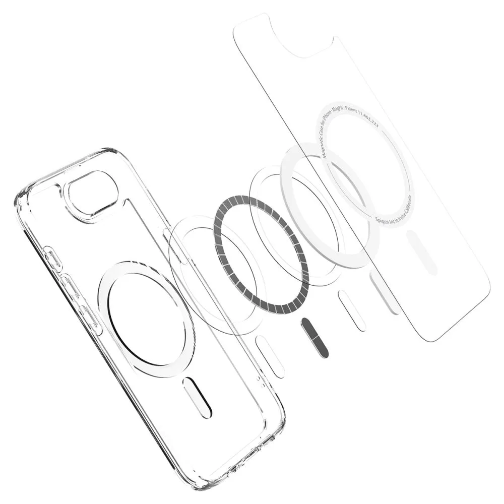 Apple iPhone 16e suojakuori läpinäkyvä SPIGEN ULTRA HYBRID MAG MAGSAFE