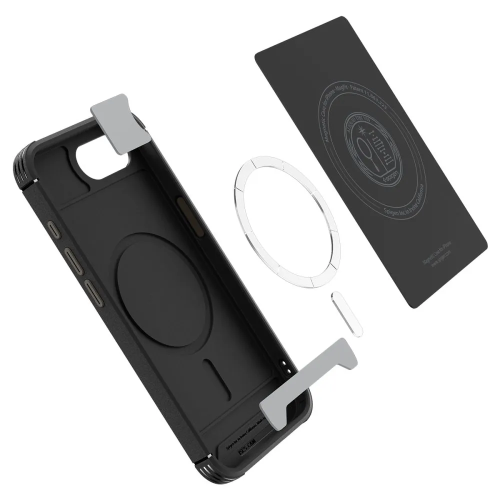 Apple iPhone 16e suojakuori musta SPIGEN CORE ARMOR MAG MAGSAFE