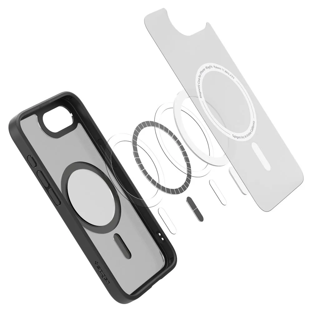 Apple iPhone 16e suojakuori musta SPIGEN ULTRA HYBRID MAG MAGSAFE