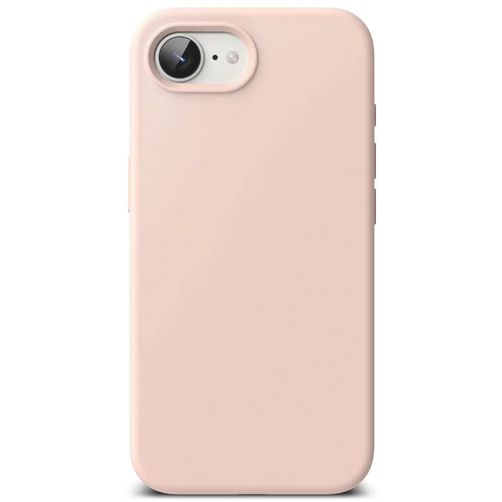 Apple iPhone 16e suojakuori pinkki RINGKE SILICONE MAGNETIC MAGSAFE