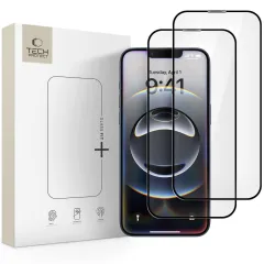 iPhone iPhone 16e apsauginis stiklas TECH-PROTECT GLASS FIT+ 2-PACK Apple iPhone 16e