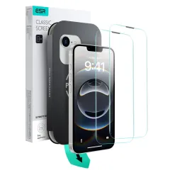 iPhone iPhone 16e apsauginis stiklas ESR ULTRAFIT TEMPERED GLASS 2-PACK Apple iPhone 16e
