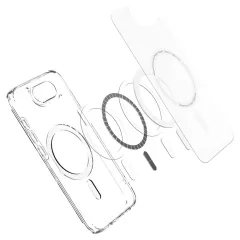 Apple iPhone 16e suojakuori läpinäkyvä SPIGEN ULTRA HYBRID MAG MAGSAFE