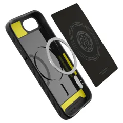 Apple iPhone 16e suojakuori musta SPIGEN RUGGED ARMOR MAG MAGSAFE