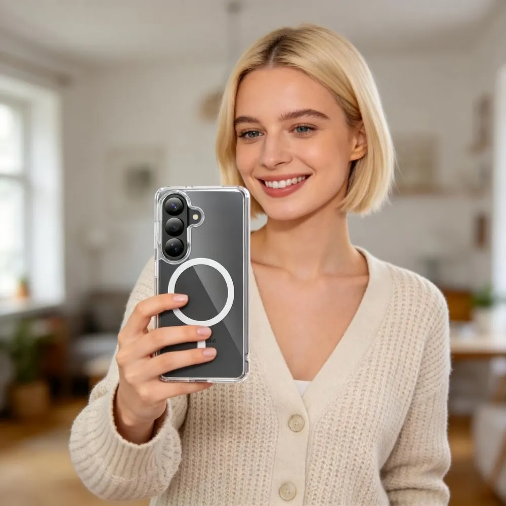 Samsung Galaxy A56 5G Telefona vāciņš caurspīdīgs TECH-PROTECT FLEXAIR HYBRID MAGSAFE