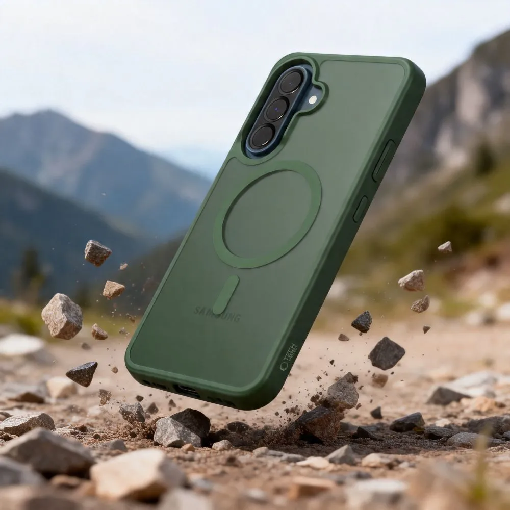Samsung Galaxy A56 5G Telefona vāciņš zaļš TECH-PROTECT MAGMAT MAGSAFE