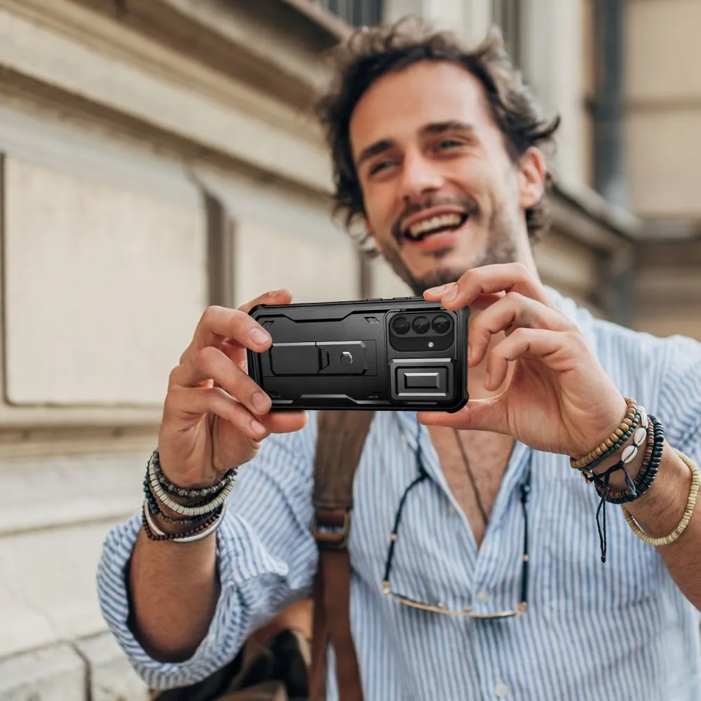 Samsung Galaxy A56 5G vāciņš melns TECH-PROTECT KEVLAR CAM+
