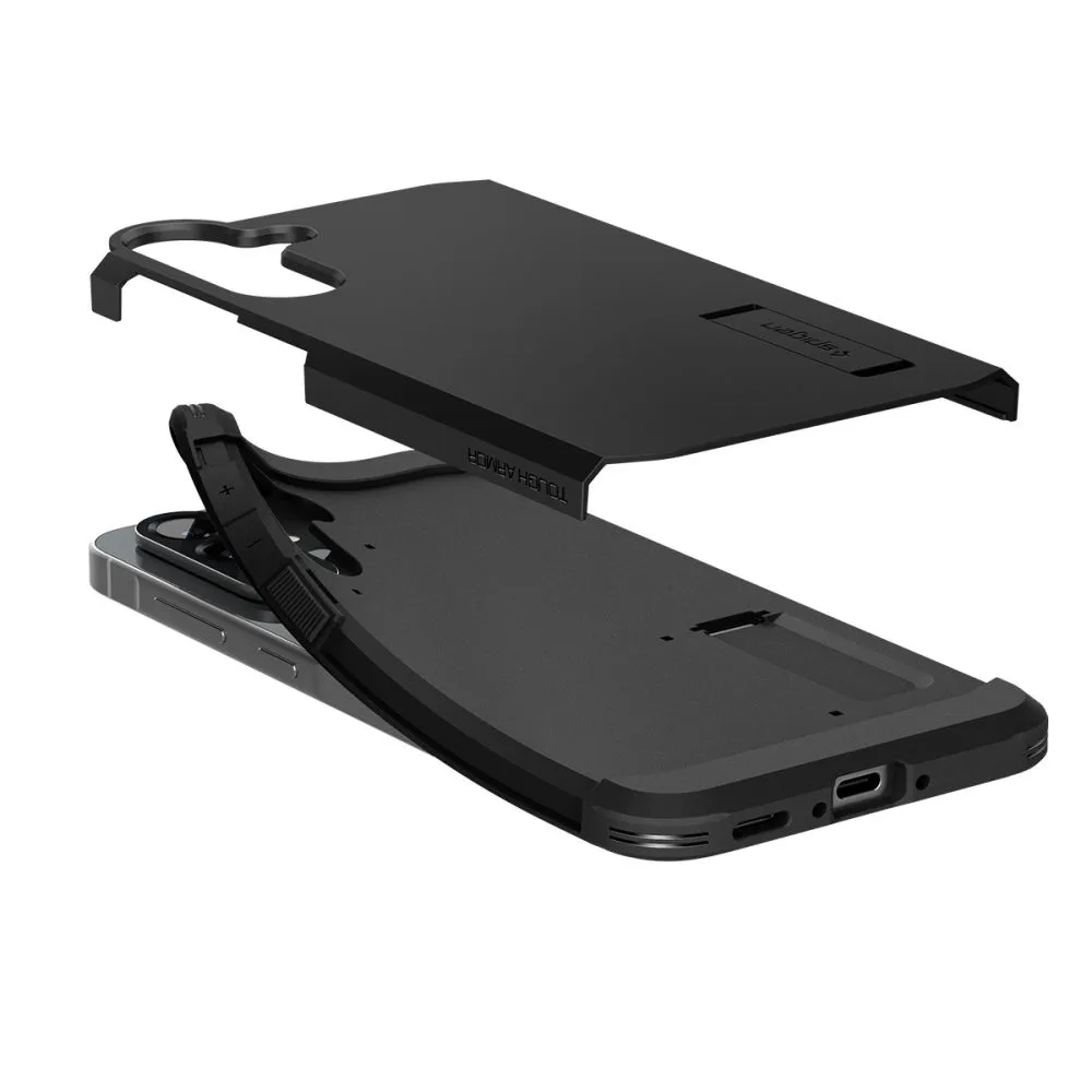 Samsung Galaxy A56 5G vāciņš melns SPIGEN TOUGH ARMOR