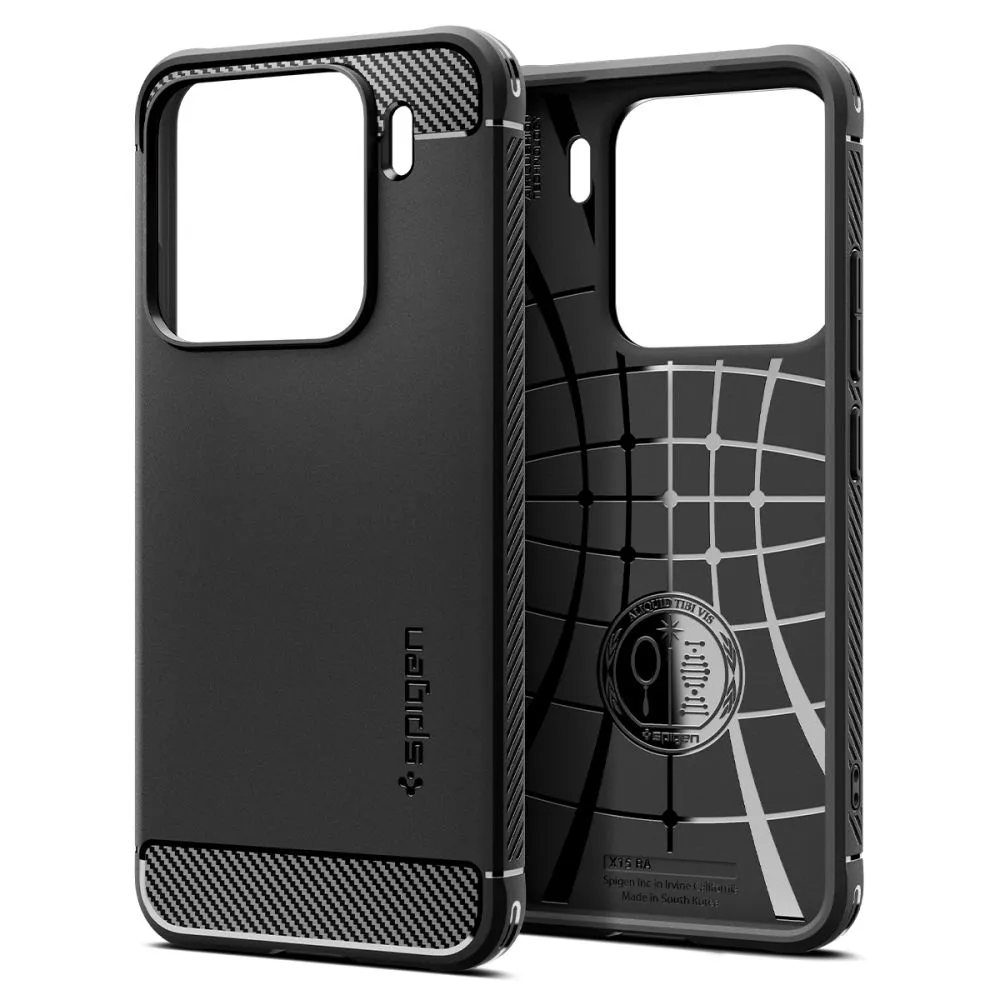 Xiaomi 15 vāciņš melns SPIGEN RUGGED ARMOR