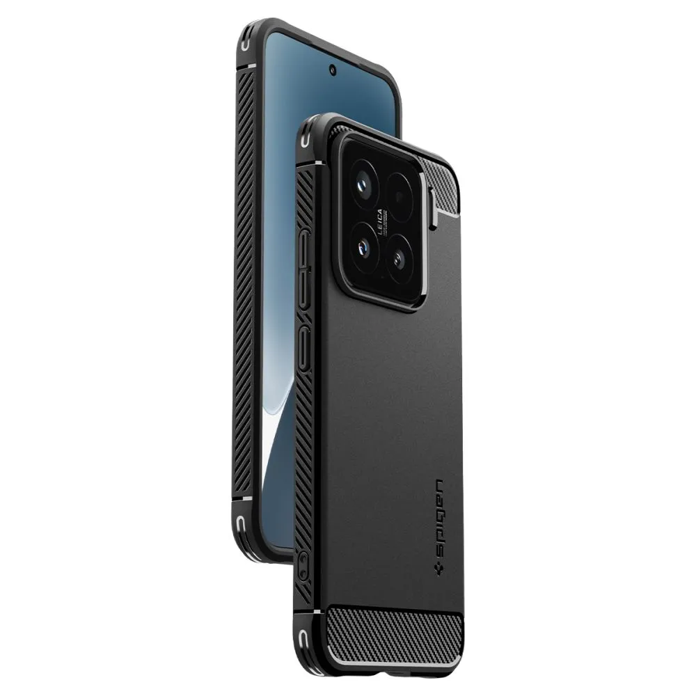 Xiaomi 15 vāciņš melns SPIGEN RUGGED ARMOR