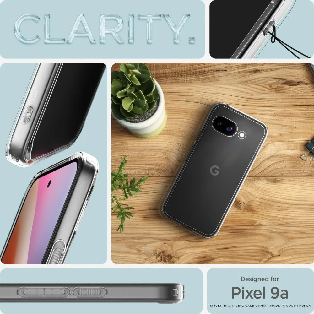 Google Pixel 9A ümbris läbipaistev SPIGEN ULTRA HYBRID