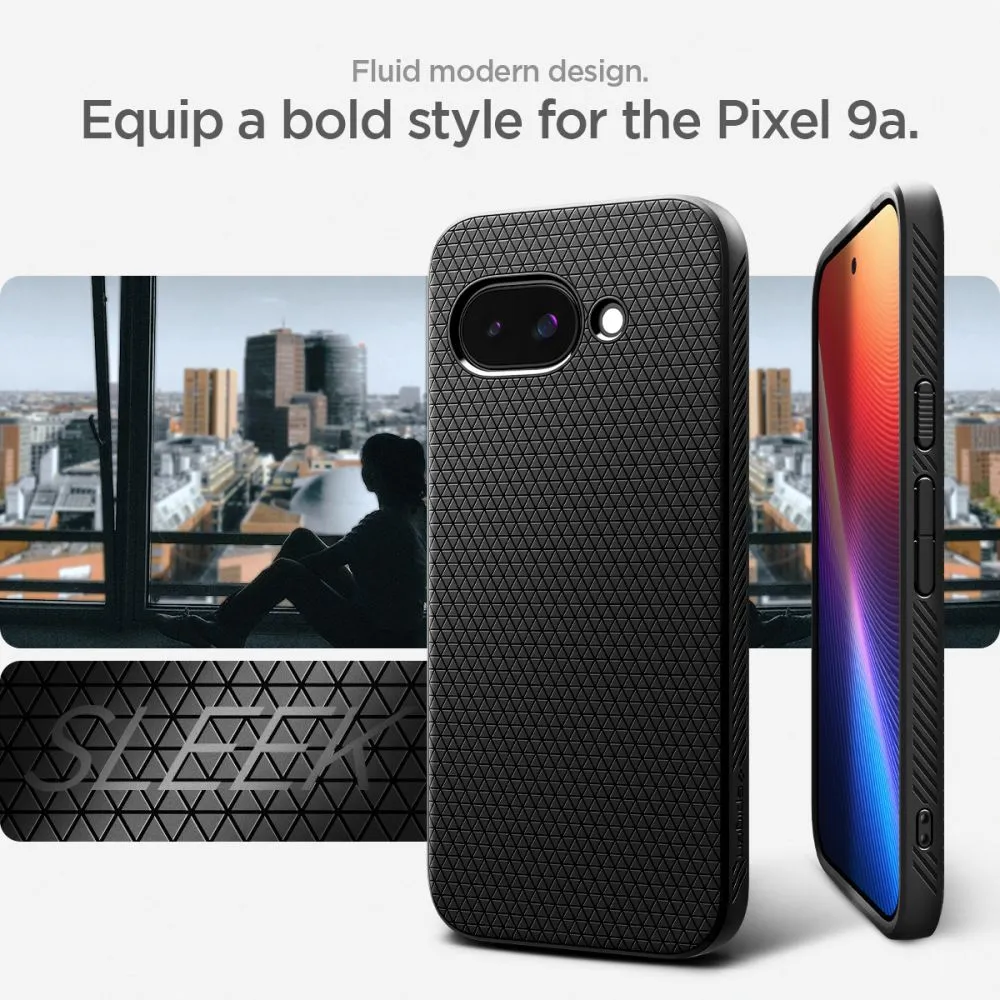 Google Pixel 9A ümbris must SPIGEN LIQUID AIR