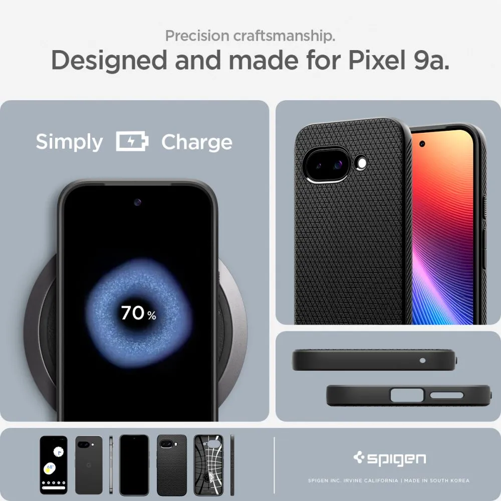 Google Pixel 9A ümbris must SPIGEN LIQUID AIR
