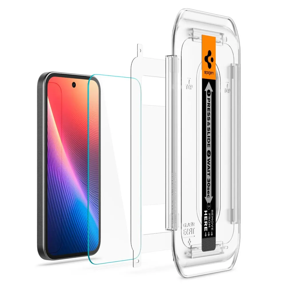 Google Pixel 9A panssarilasi  SPIGEN GLAS.TR ”EZ FIT” 2-PACK