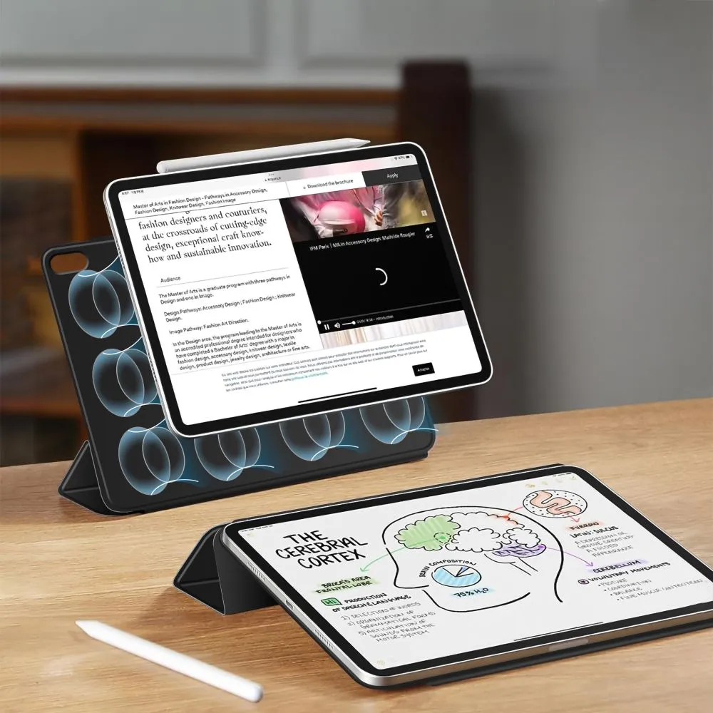 Apple iPad 11 (2025) maciņš melns TECH-PROTECT SMARTCASE MAGNETIC