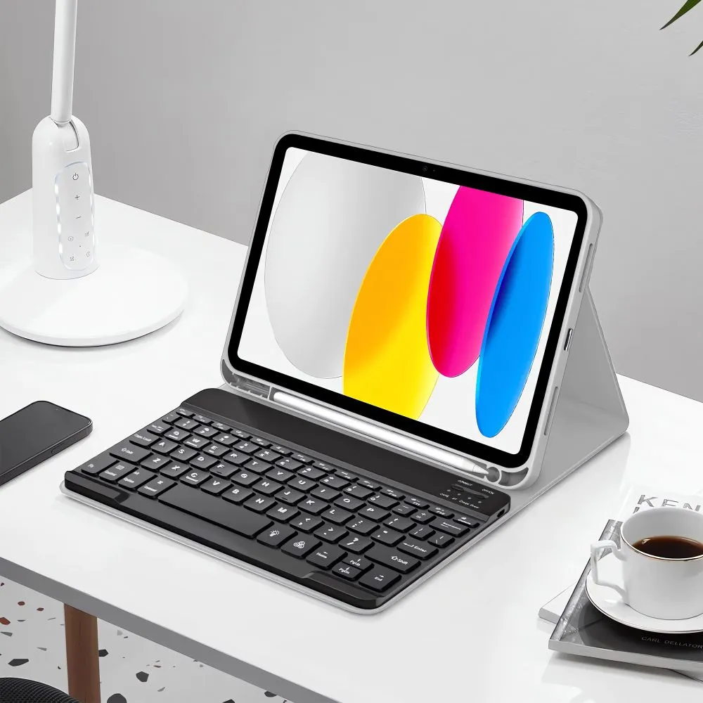 Apple iPad 11 (2025) maciņš pelēks TECH-PROTECT SC PEN + KEYBOARD