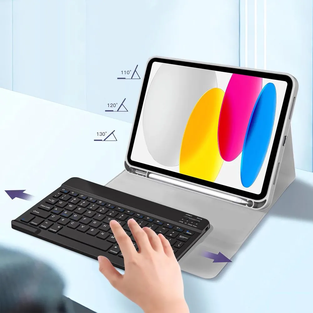 Apple iPad 11 (2025) maciņš pelēks TECH-PROTECT SC PEN + KEYBOARD