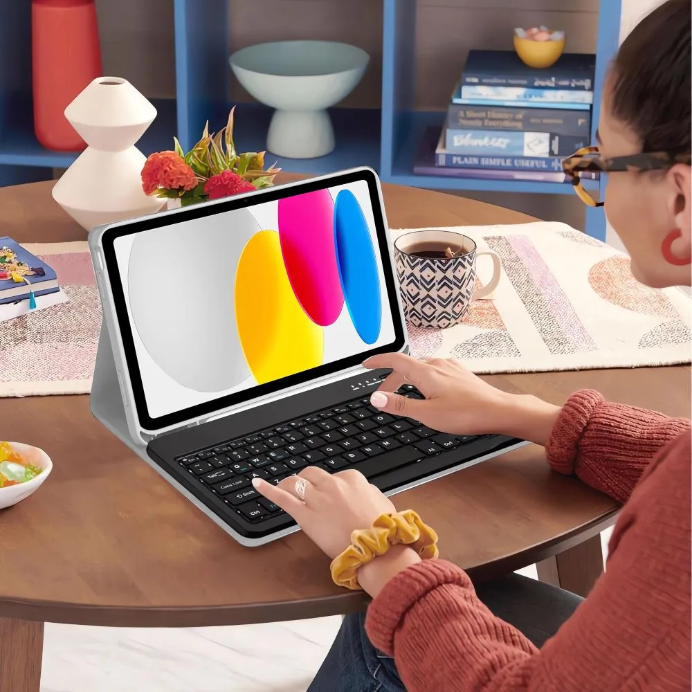 Apple iPad 11 (2025) maciņš pelēks TECH-PROTECT SC PEN + KEYBOARD