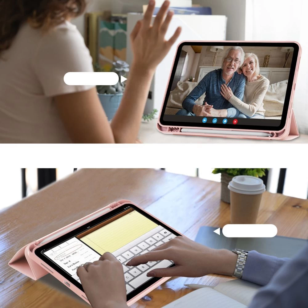 Apple iPad 11 (2025) maciņš rozā TECH-PROTECT SC PEN