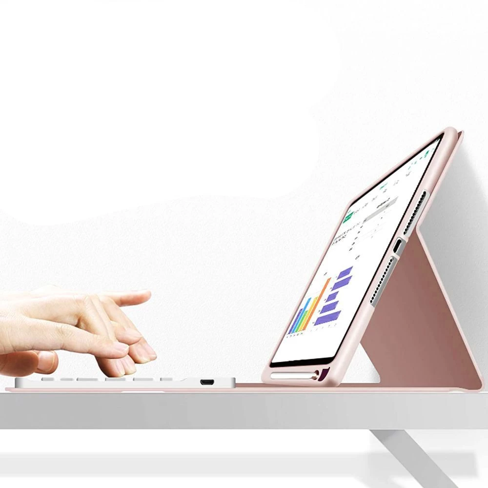 Apple iPad 11 (2025) maciņš rozā TECH-PROTECT SC PEN + KEYBOARD