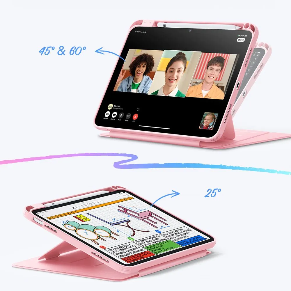 Apple iPad 11 (2025) maciņš rozā ESR FLIP HYBRID