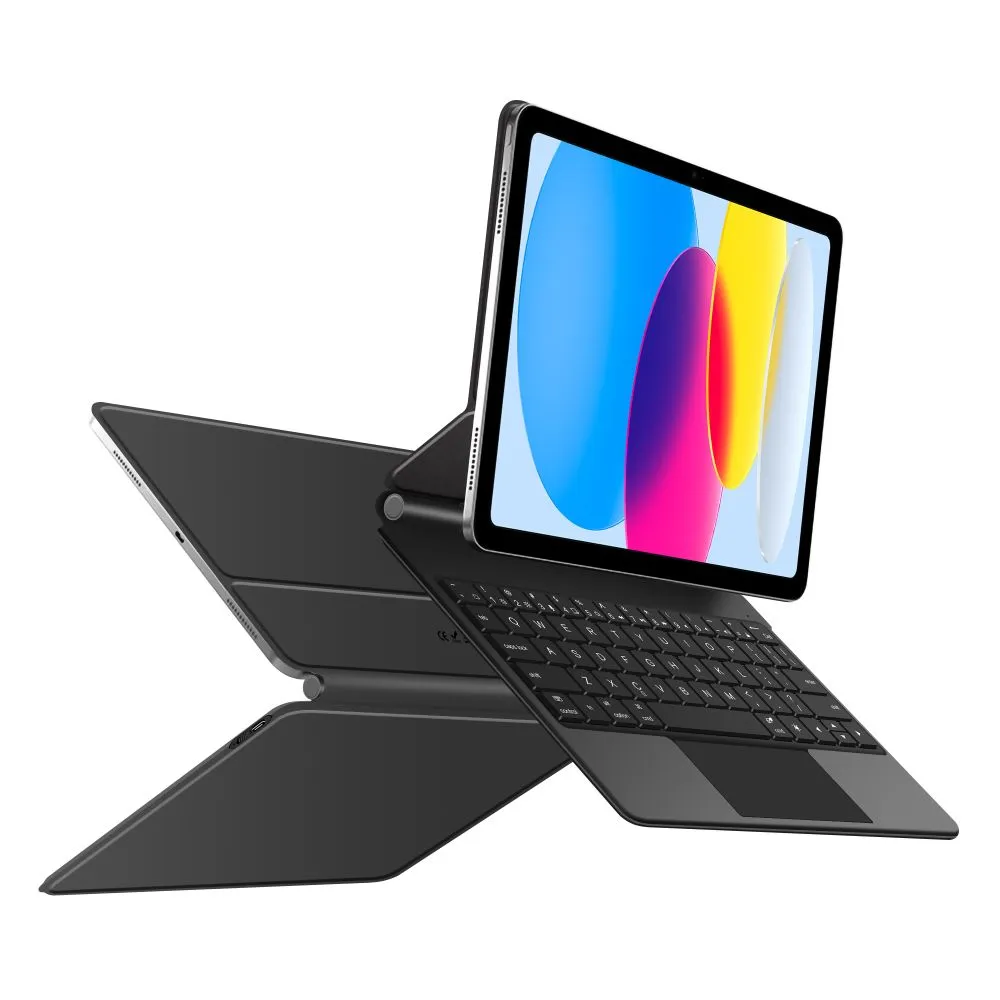 Apple iPad 11 (2025) maciņš melns TECH-PROTECT SMARTCASE MAGNETIC + KEYBOARD