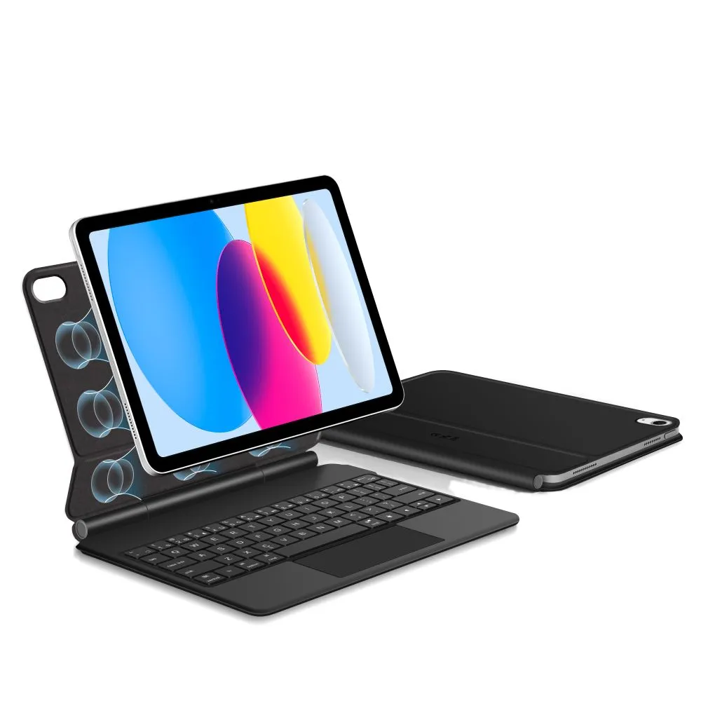 Apple iPad 11 (2025) maciņš melns TECH-PROTECT SMARTCASE MAGNETIC + KEYBOARD