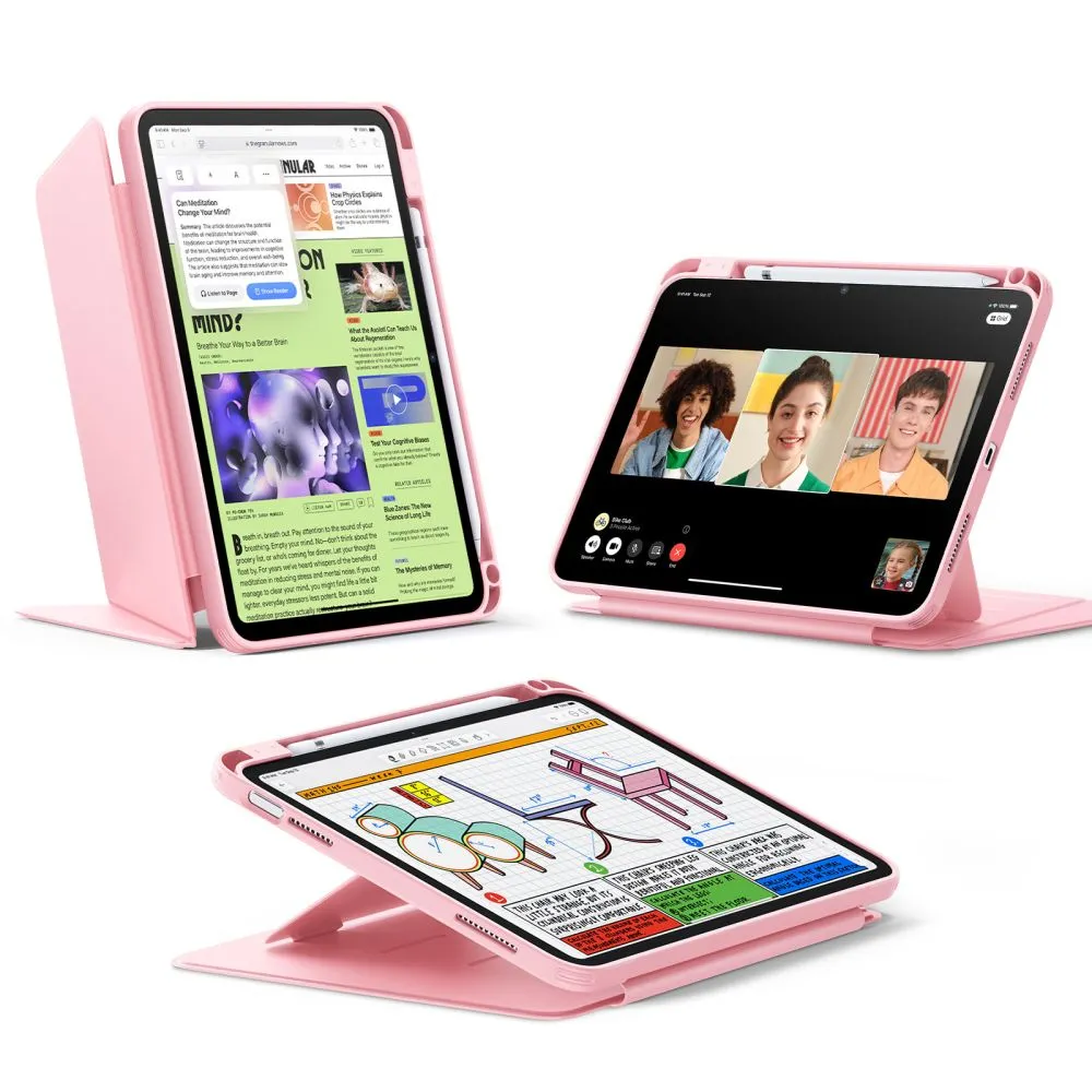 Apple iPad 11 (2025) maciņš rozā ESR FLIP HYBRID