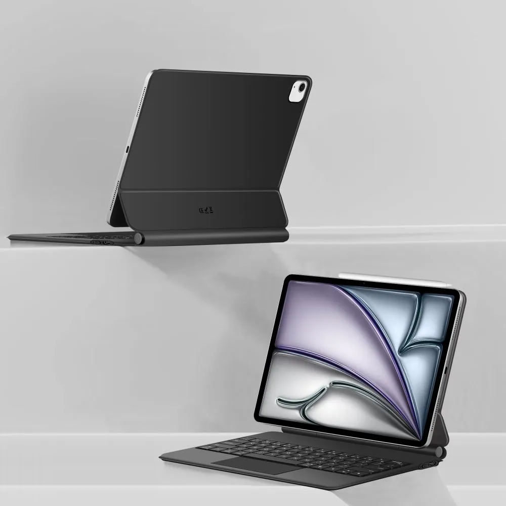 Apple iPad Air 13 (2025) чехол для планшетa черный TECH-PROTECT SMARTCASE MAGNETIC + KEYBOARD