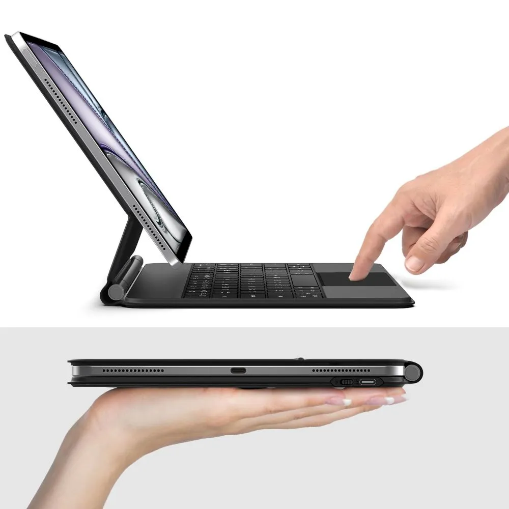 Apple iPad Air 13 (2025) чехол для планшетa черный TECH-PROTECT SMARTCASE MAGNETIC + KEYBOARD
