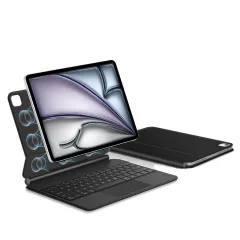 Apple iPad Air 13 (2025) чехол для планшетa черный TECH-PROTECT SMARTCASE MAGNETIC + KEYBOARD