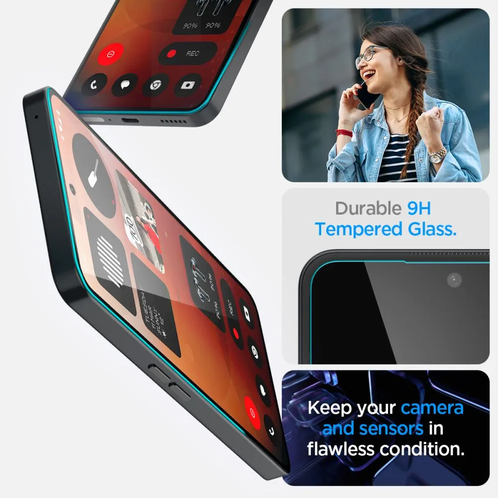 Nothing Phone (3A) aizsargstikls  SPIGEN GLAS.TR ”EZ FIT”